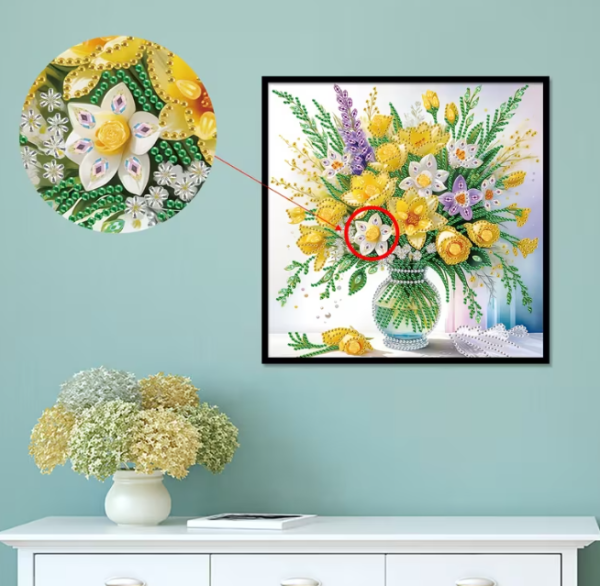 Diamond Painting Blumenstrauss Narzissen